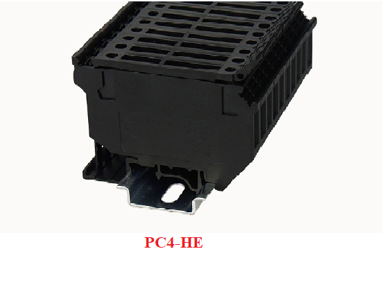 Cầu đấu dây ( Terminal) loại cầu chì, thủy tinh,gốm/... PC4-HE , 0.2 - 4mm² , kết nối bằng vít