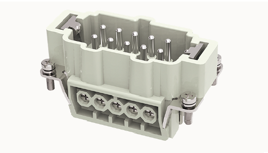 Đầu nối công nghiệp 10 chân + PE,Jack cắm đực,loại 10 chân DE-010-M