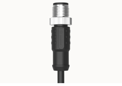 Đầu nối tròn liền cáp đúc (Connecter ) M12, 8 Pin,loại thẳng,đầu nối dương.dây cáp đúc 1 mét,2 mét và nhiều mét cáp theo yêu cầu.