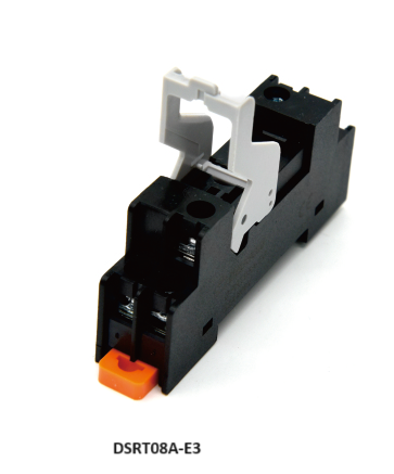 Đế Rơle trung gian loại DSRT08A-E3-00A(H) 10A, 8 chân dẹp nhỏ