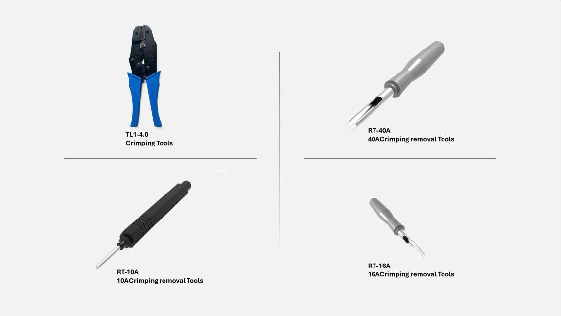Dụng cụ tháo ghim,Kìm bấm dây điện ghim dùng cho các đầu nối công nghiệp Heavy Duty Connectors (HDC) Kìm bấm đầu cos dây điện