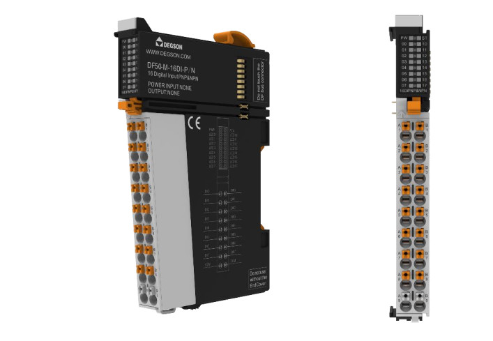 I/O MODULE , MÔ-ĐUN MỞ RỘNG VỚI 16 ĐẦU VÀO PNP VÀ NPN (DF50-M-16DI-P/N)
