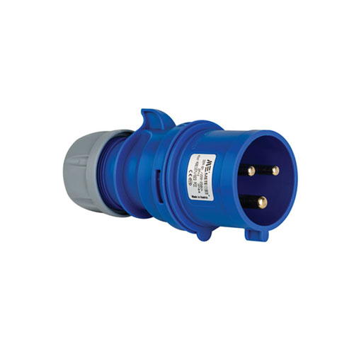 Phích cắm công nghiệp loại không kín nước,32A ,200-250V 2P + PE,IP44,6H
