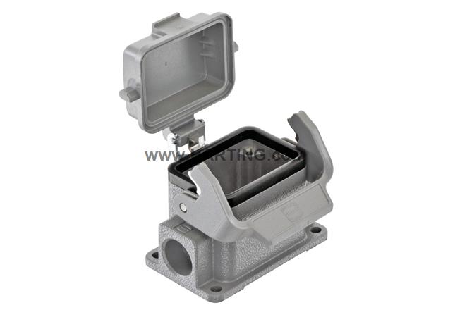 Phụ kiện đế đầu nối dây điện Han 6B,dùng cho các dòng (Series : Han E ...) Tuyến cáp vào M20.