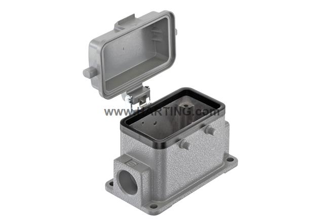 Phụ kiện đế đầu nối dây điện Han 10B,dùng cho các dòng (Series : Han E ...) Tuyến cáp vào M20.