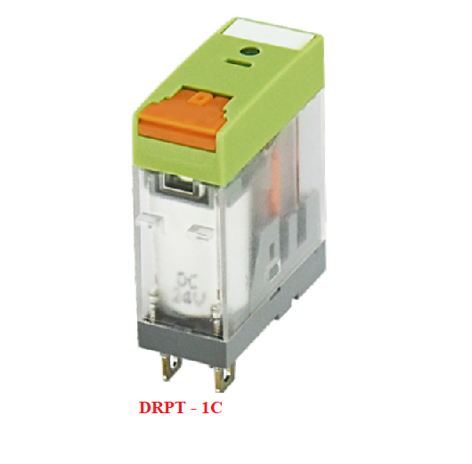 Rơle trung gian loại DRPT-1C-LR-D24-02A(H), 1 cực , 5 chân , 24VDC/12A