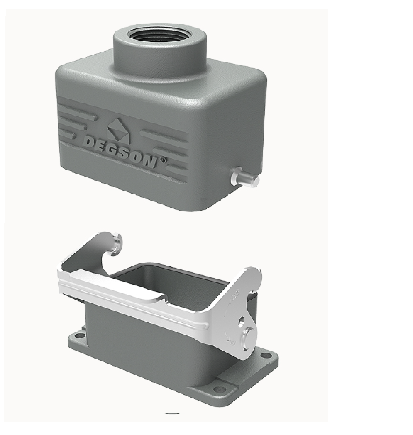 Vỏ và đế cho đầu nối công nghiệp cho các dòng (Series DE-006)
