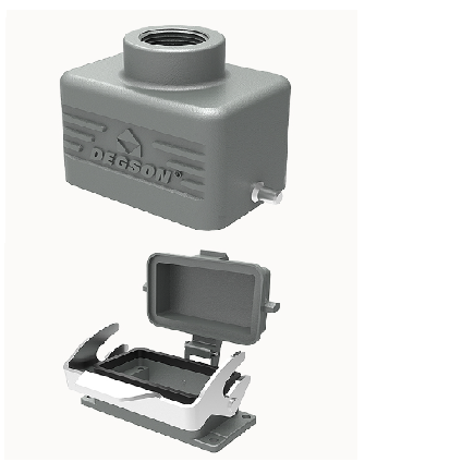 Vỏ và đế cho đầu nối công nghiệp cho các dòng (Series DE-010)